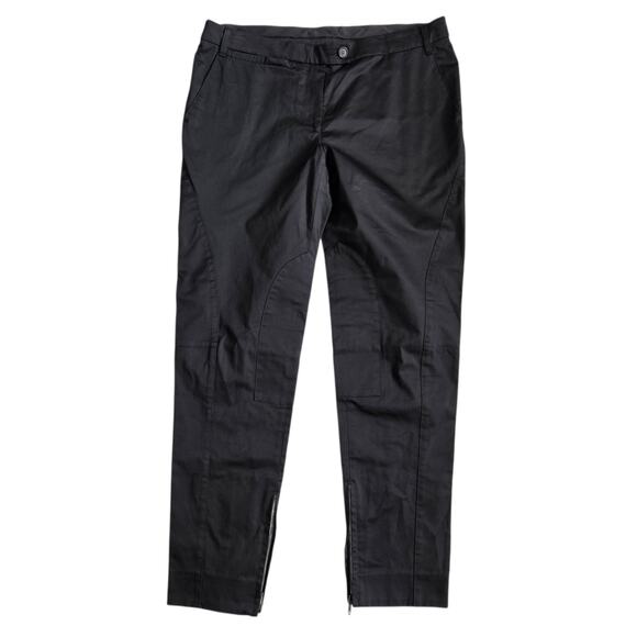 Moschino Pants - Moschino Pants Straight Leg Slacks Black Minimalist Designer Euro - Size 10